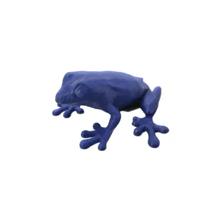 Blue Frog Sculpture