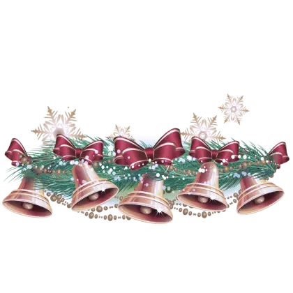 Christmas Bells with Garland