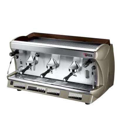 Metal Espresso Machine with Dual Handles