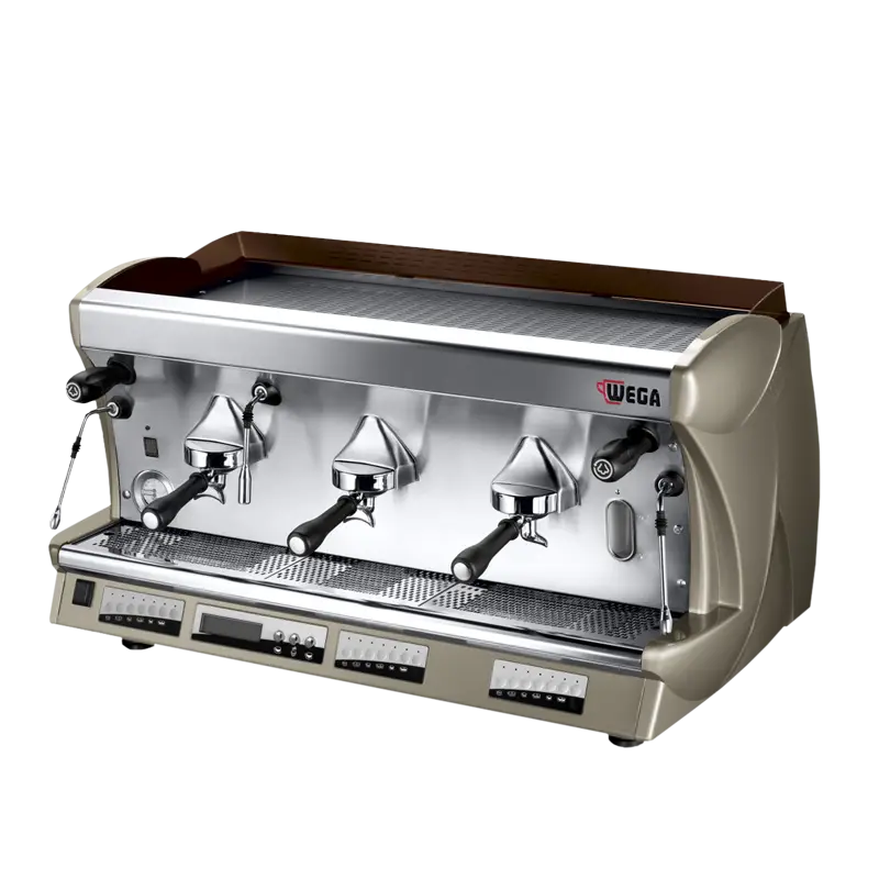 Metal Espresso Machine with Dual Handles