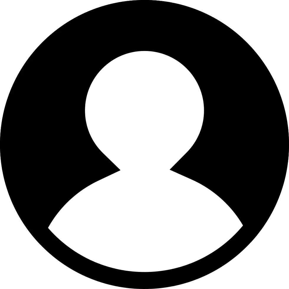 Simple Black User Icon Design