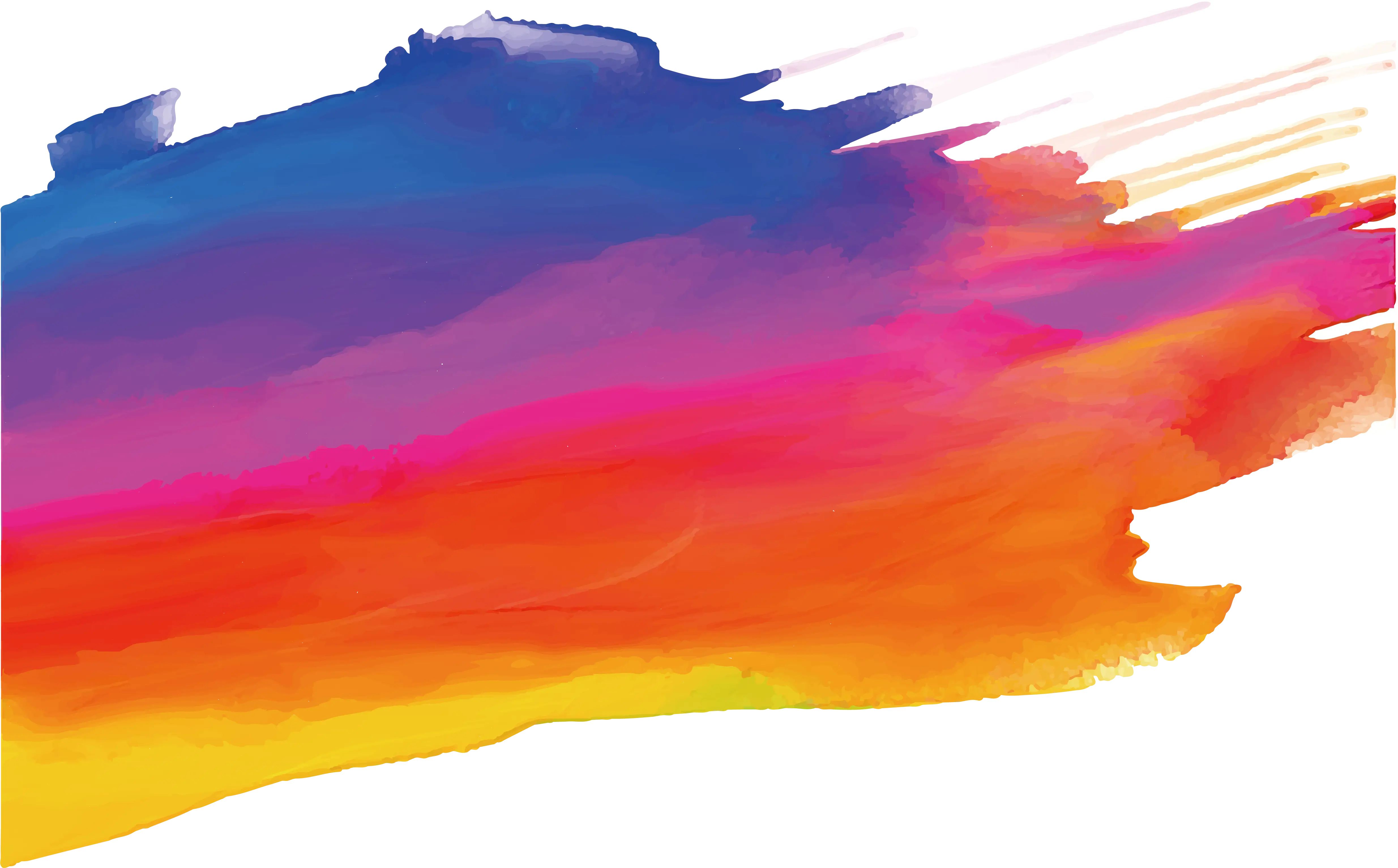 Vibrant Colorful Paint Strokes