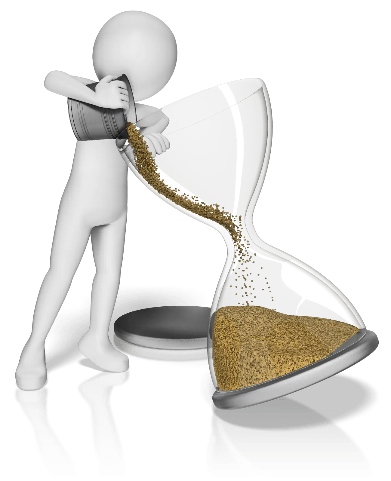 Hourglass with Golden Sand