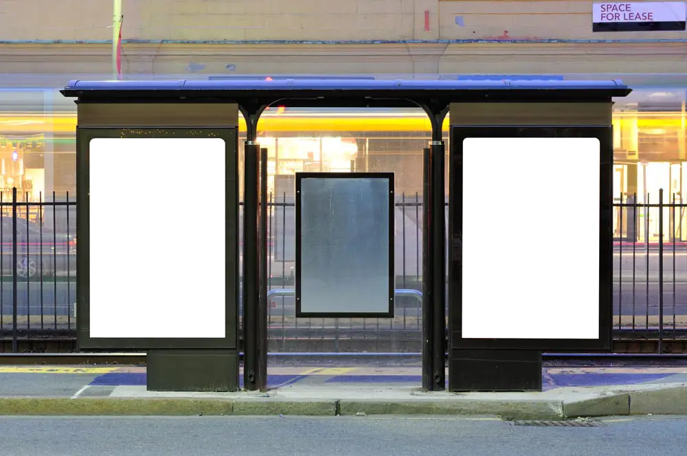 Modern Bus Stop Shelter