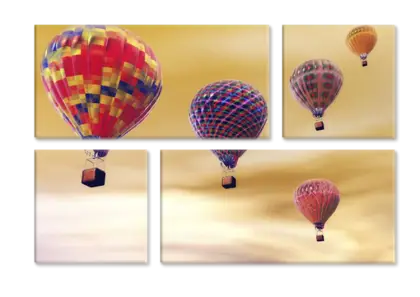 Colorful Hot Air Balloons Soaring Through the Sky
