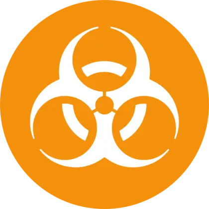 Biohazard Symbol Warning Sign