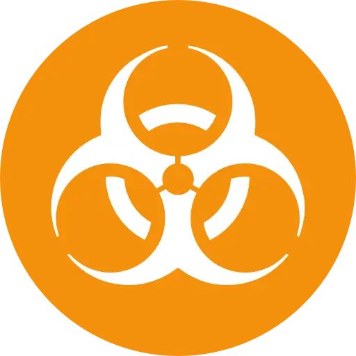 Biohazard Symbol Warning Sign