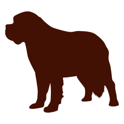 Brown Silhouette of a Dog
