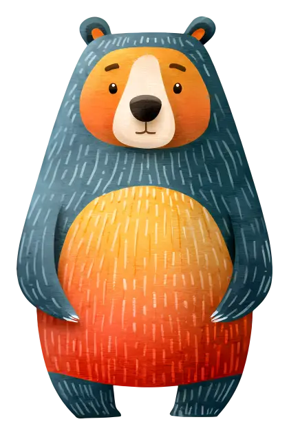 Cute Cartoon Bear Illustration