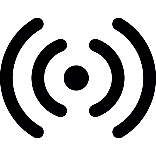 Radio Signal Icon for Communication