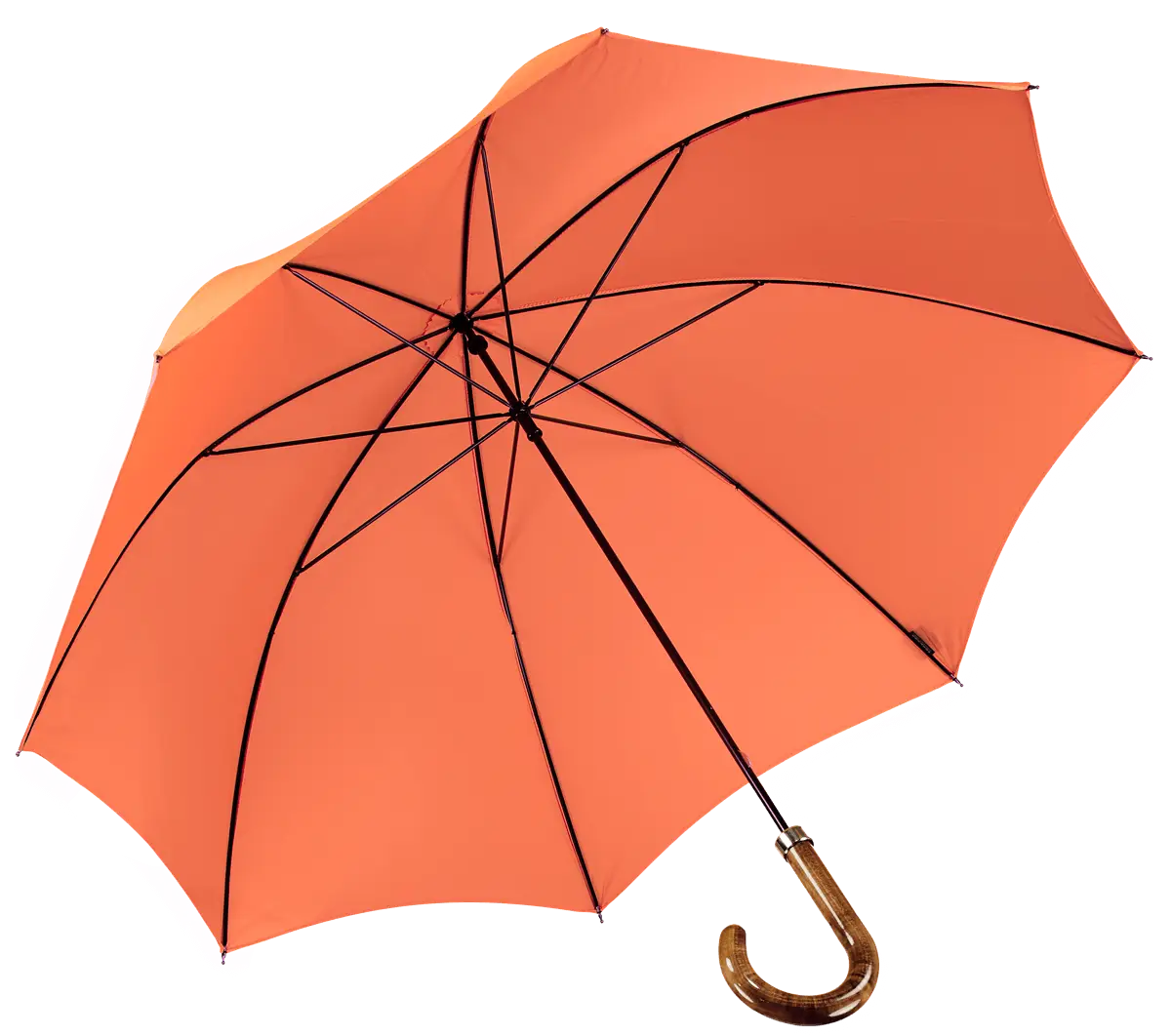 Bright Orange Umbrella for Rainy Days