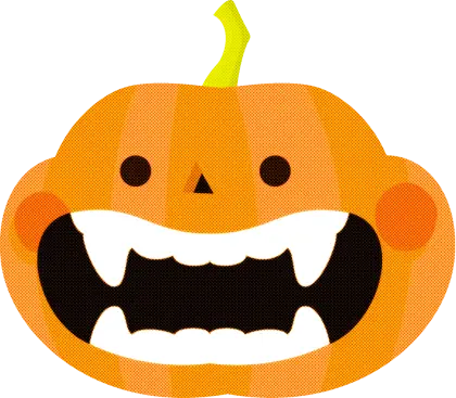Vampire Pumpkin Cartoon for Halloween