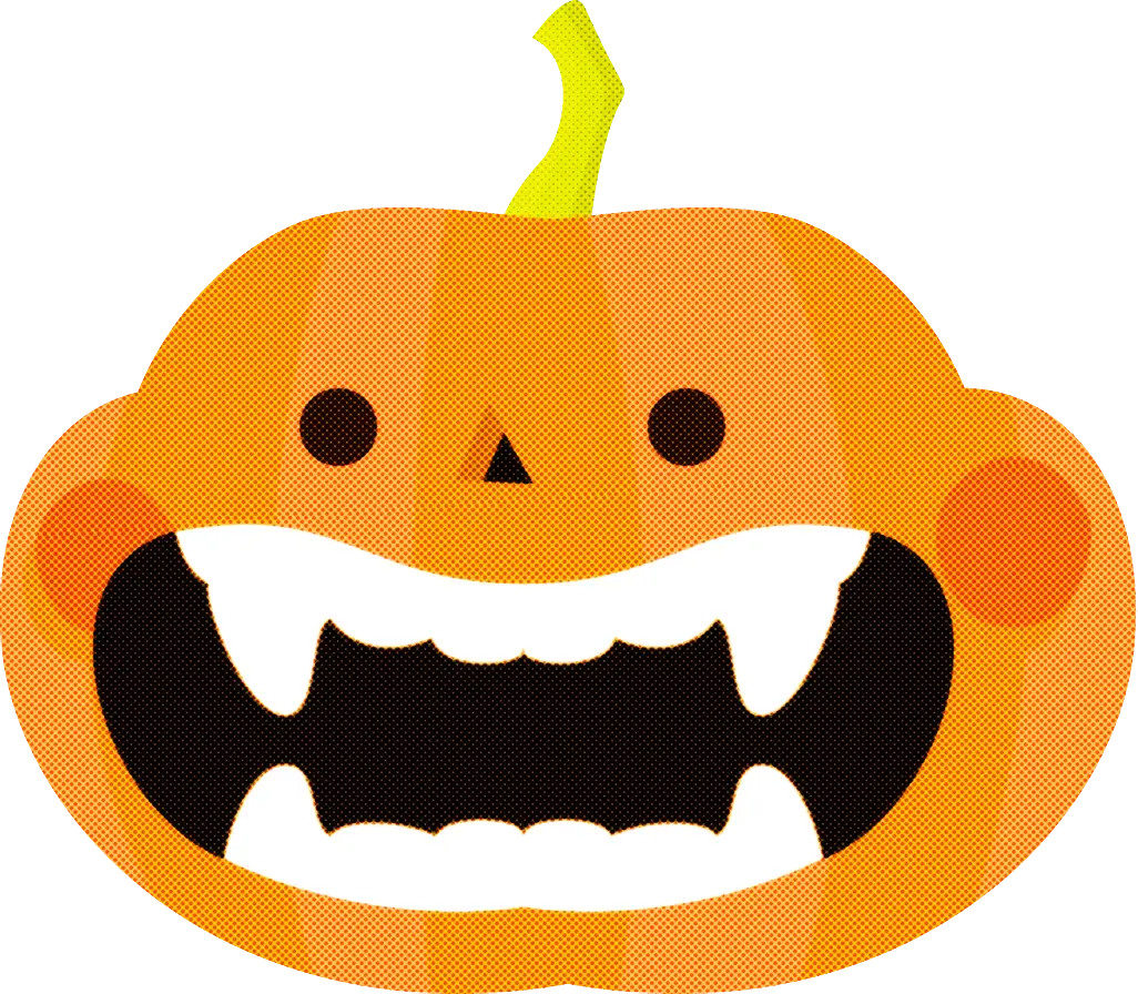 Vampire Pumpkin Cartoon for Halloween