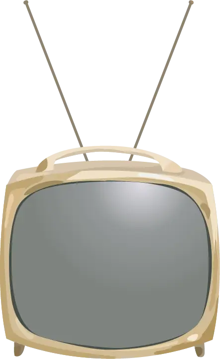 Vintage TV with Antenna