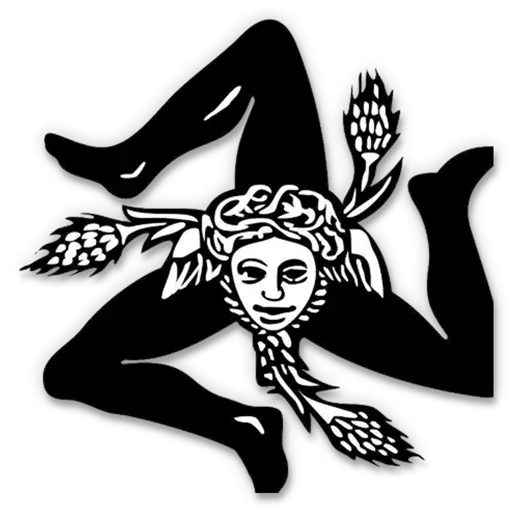Black Triskelion Symbol