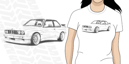 Graphic T-shirt with Car Design