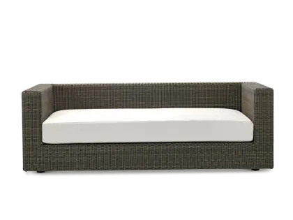 Two-Seater Sofa with White Cushion