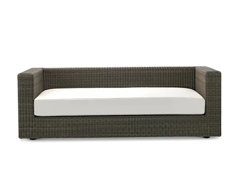 Two-Seater Sofa with White Cushion