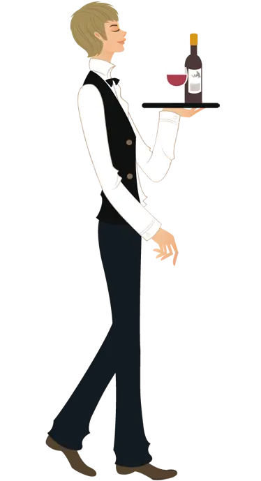 Waiter Serving Wine