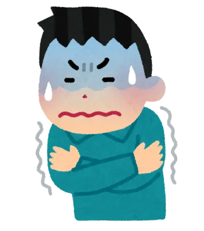 Shivering Person in Cold Weather