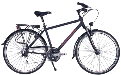 Black Bicycle with Gear System