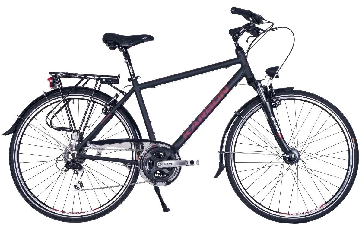 Black Bicycle with Gear System