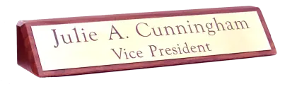 Office Desk Nameplate