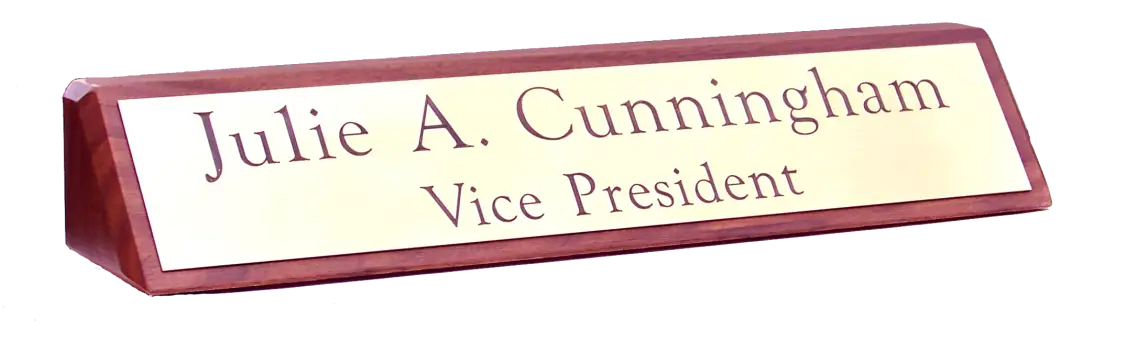 Office Desk Nameplate