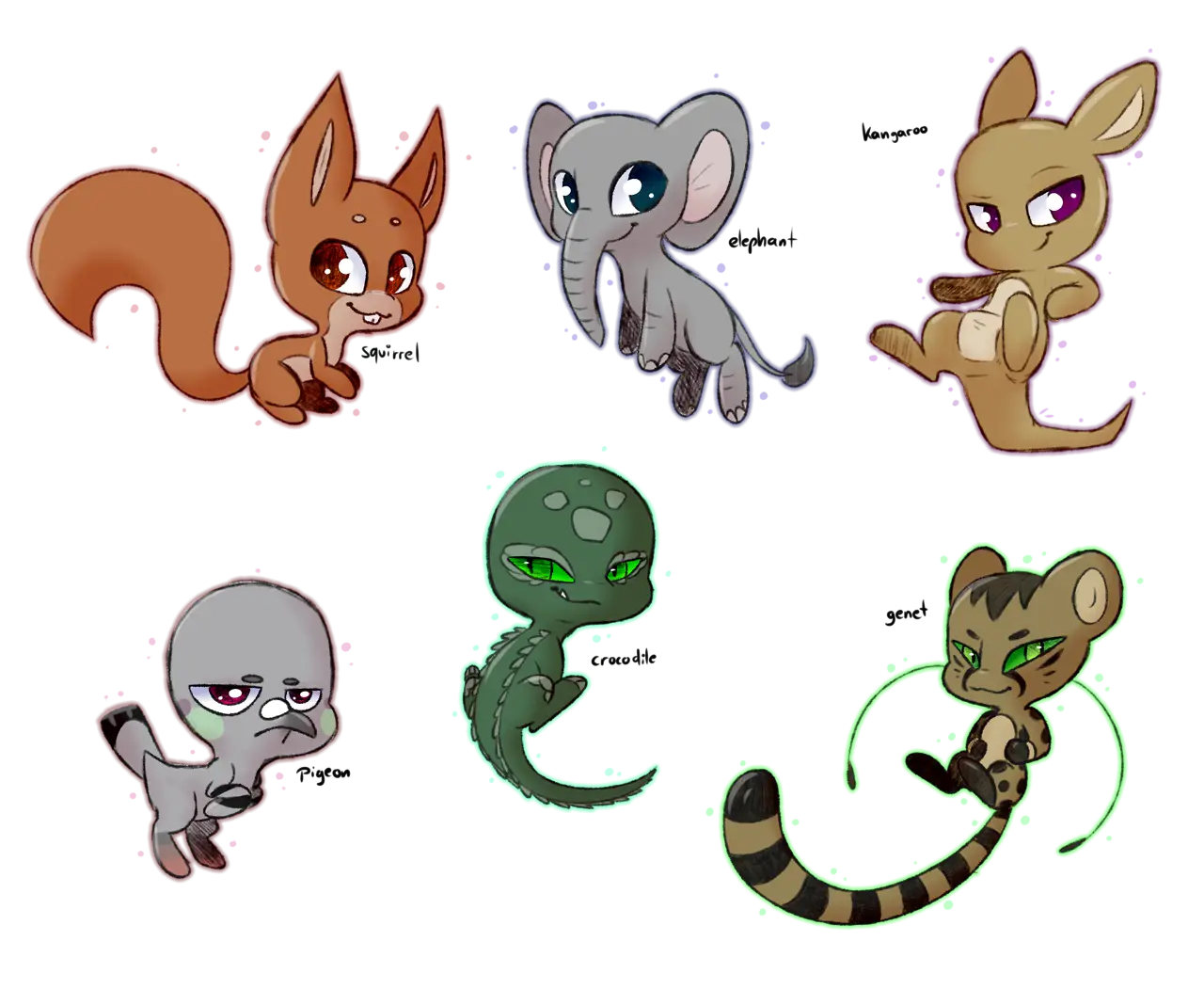Cute Cartoon Animals Collection