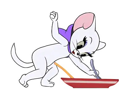 Cartoon Mouse Stirring