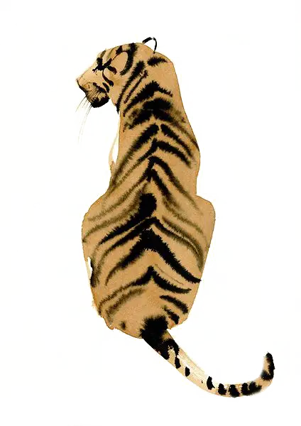 Majestic Striped Tiger