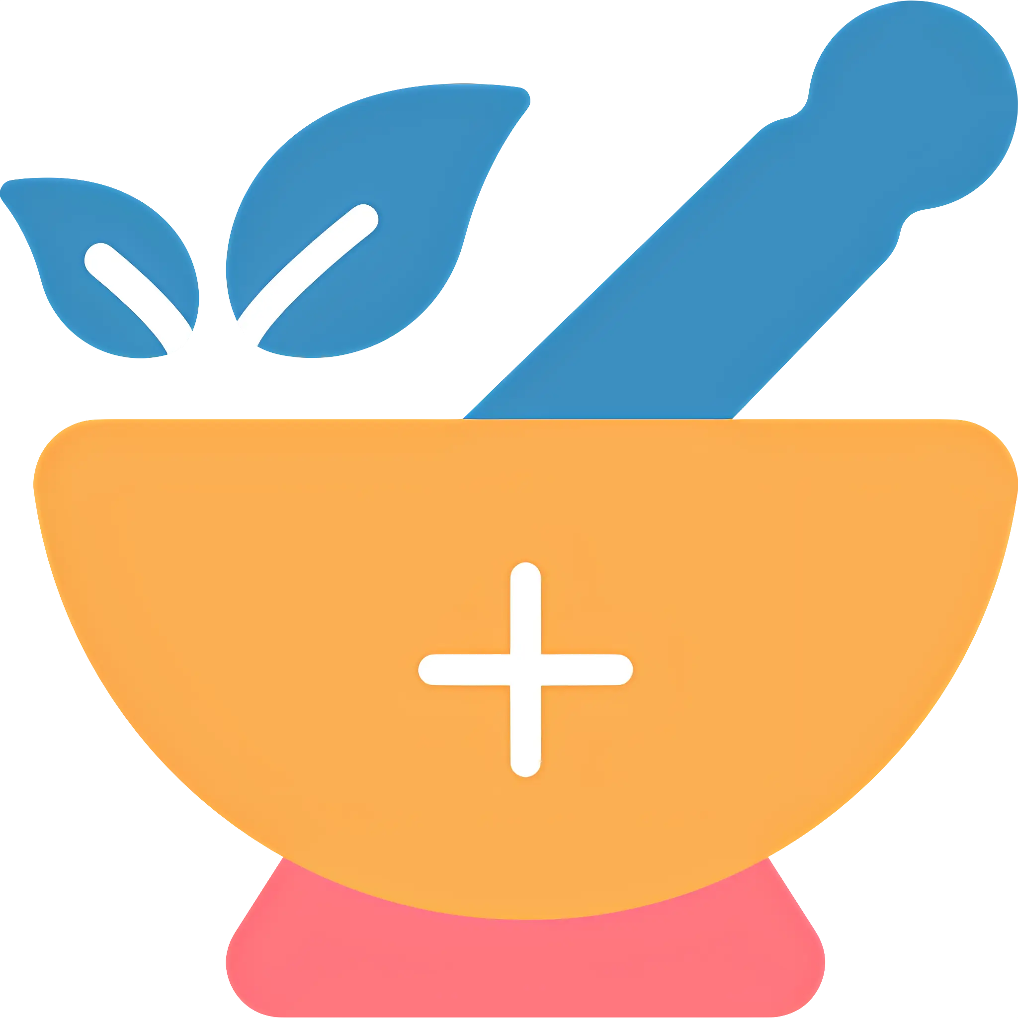 Mortar and Pestle with Herbs