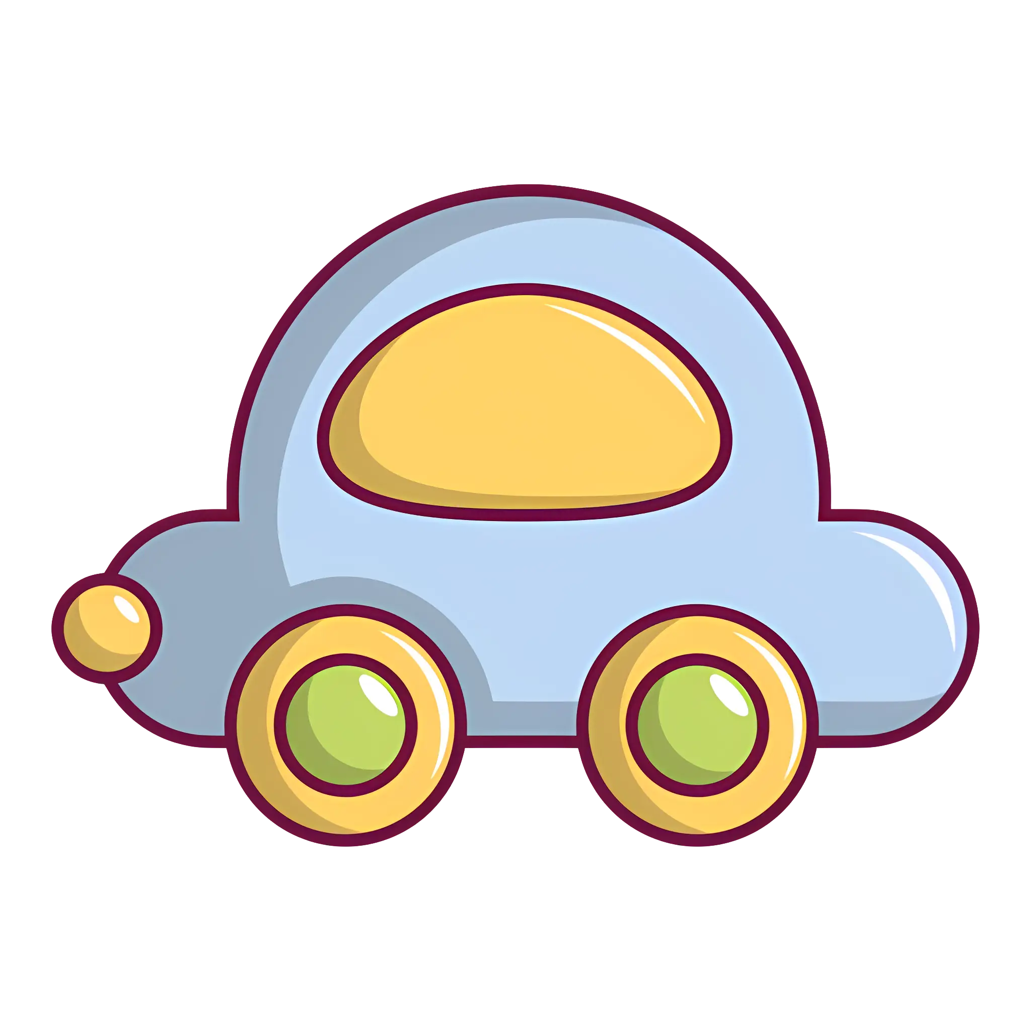 Cute Blue Toy Car