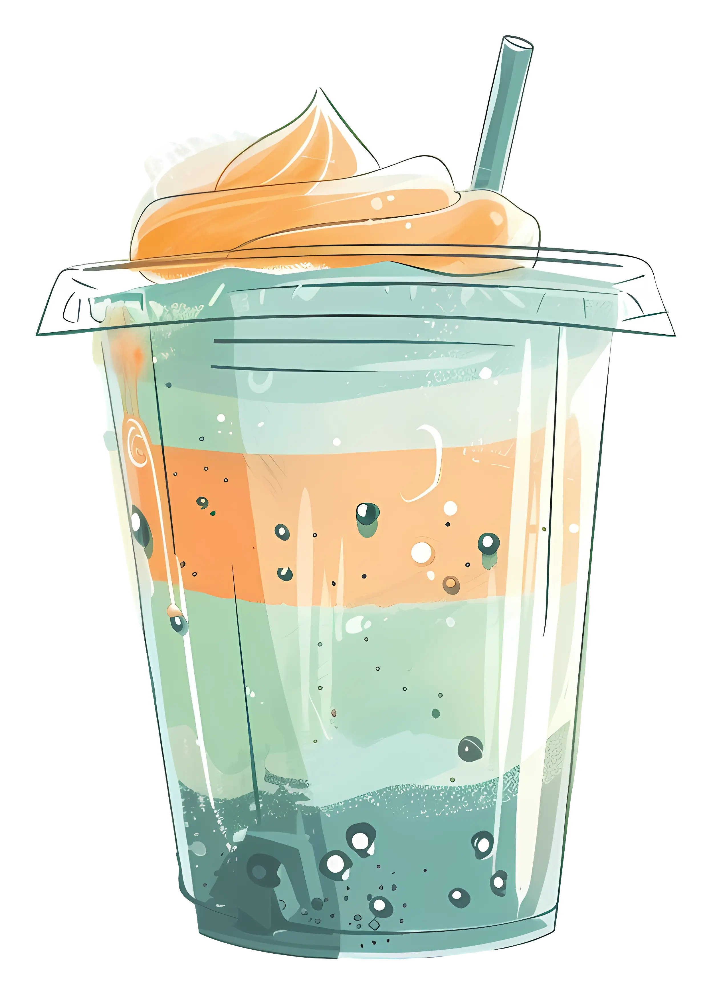 Colorful Smoothie Cup Illustration