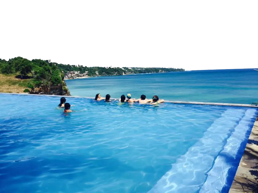 People in Infinity Swimming Pool