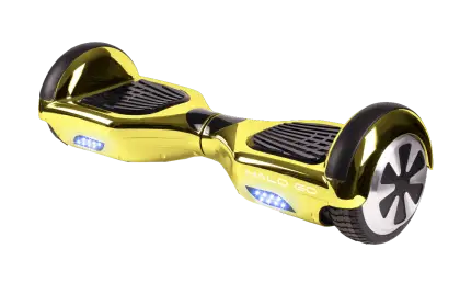 Shiny Gold Hoverboard for Personal Transport