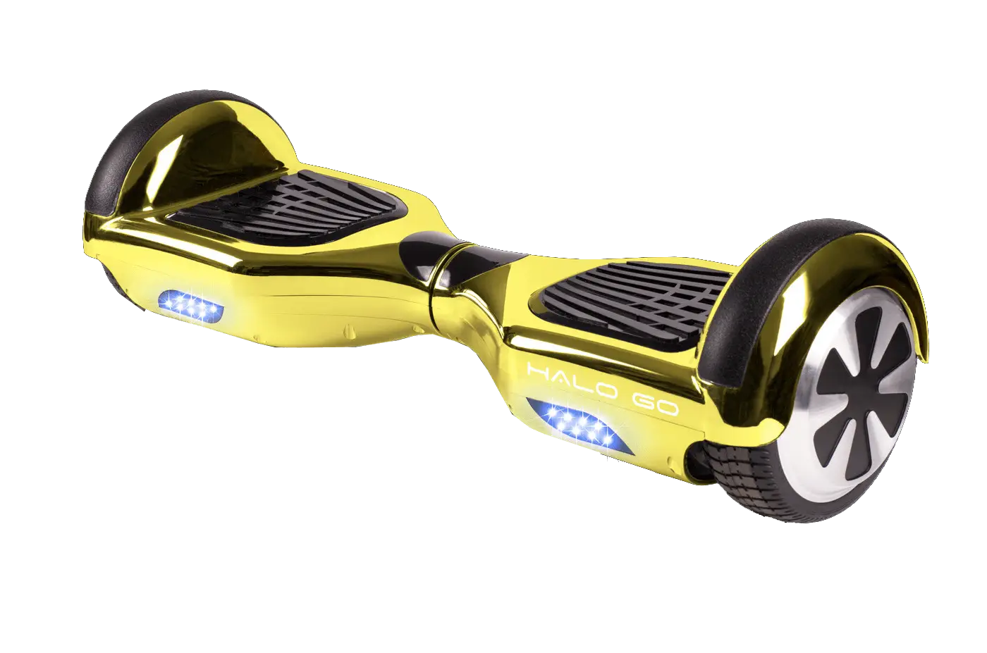 Shiny Gold Hoverboard for Personal Transport