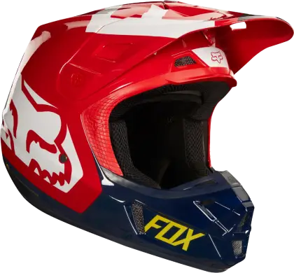 Red Sports Helmet with Design