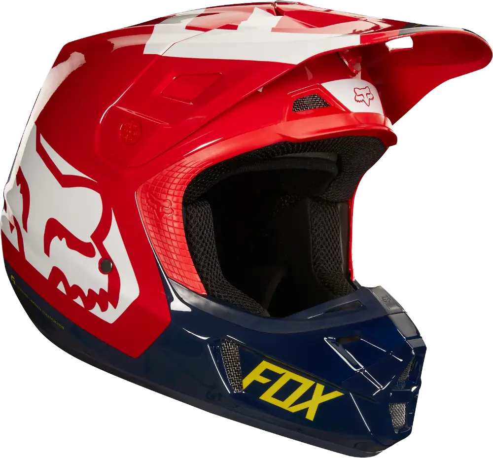 Red Sports Helmet with Design