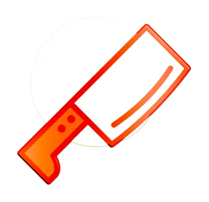 Red Cleaver Icon