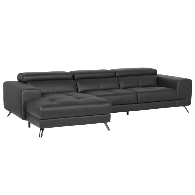 Black Modern Sectional Sofa