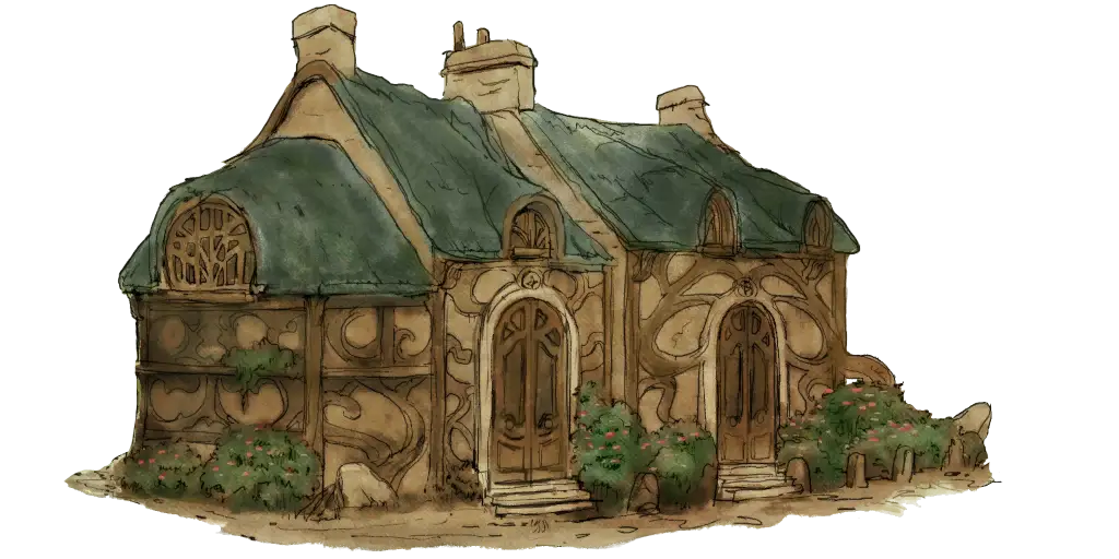 Small Cute Doodle Cottage