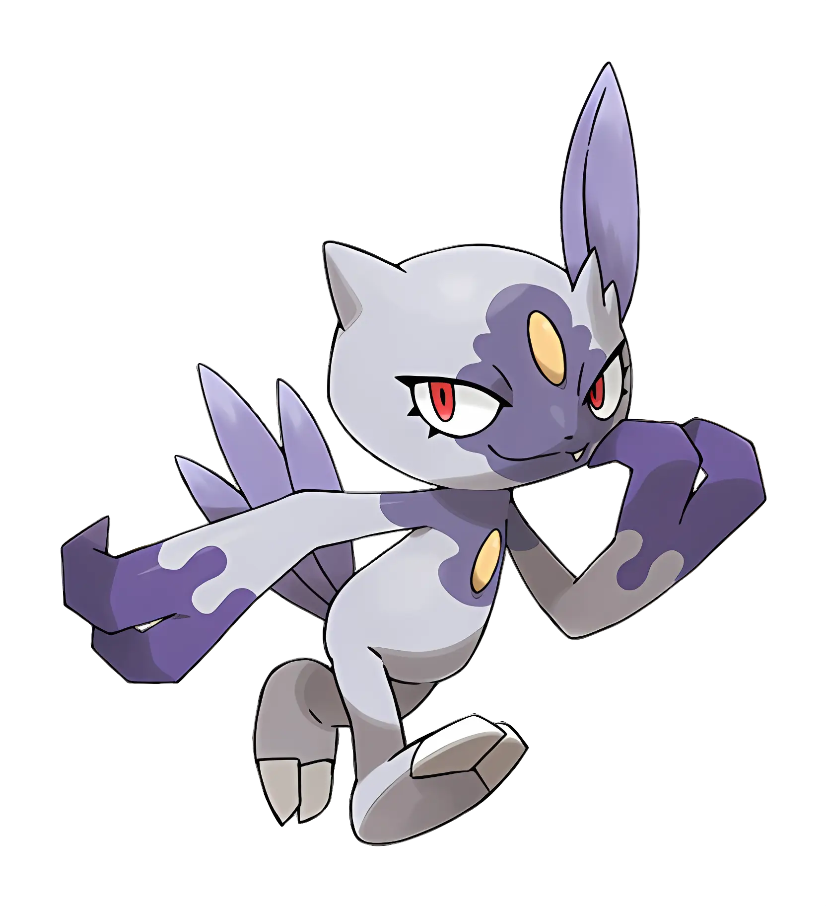 Blue Creature in Fighting Stance