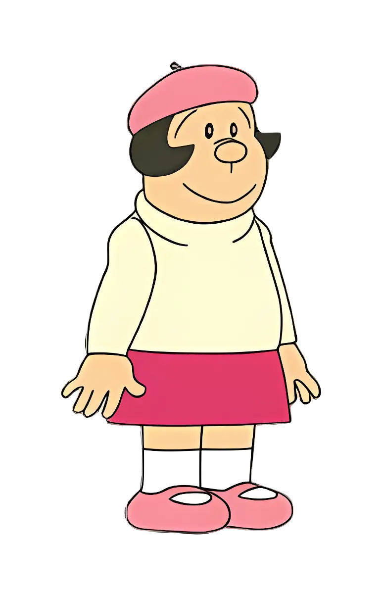 Girl in Pink Cartoon Character