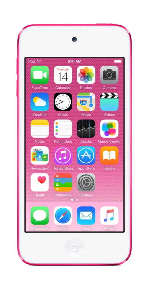 Modern Pink Smartphone with App Interface