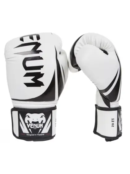 White Venum Boxing Gloves for Training