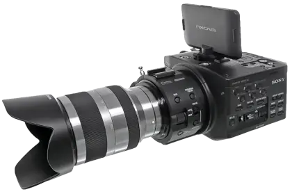 High-Tech Black Professional Camera