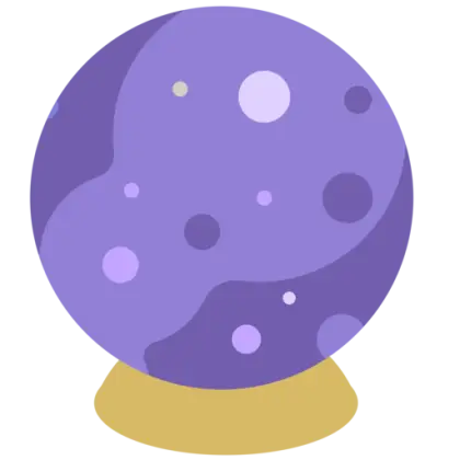 Purple Crystal Ball for Mystical Purposes
