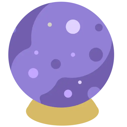 Purple Crystal Ball for Mystical Purposes