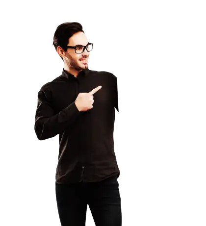 Man Pointing Illustration